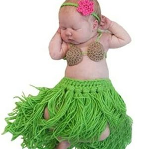 Baby hawaiian hula crochet set new photos photography set new